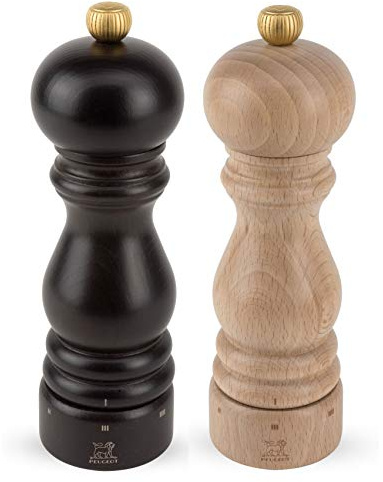 Peugeot Paris U'Select Pfeffer- und Salzmühle-Set, 17,8 cm, Schokolade und Natur