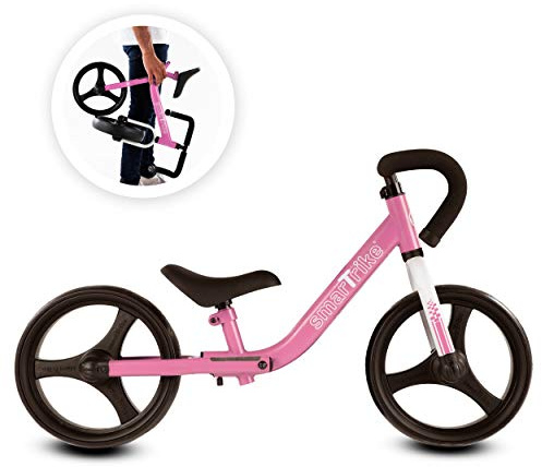 smarTrike Folding Balance Bike, Bicicletta Pieghevole con Attrezzi di Sicurezza per 2-5 Anni, Colore: Rosa Unisex-Bimbi 0-24, s