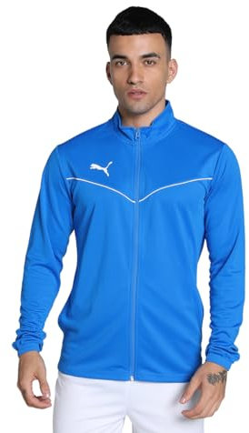 PUMA Herren Teamrise Training Poly Jacket Sweatshirt, Electric Blue Lemonade, S EU