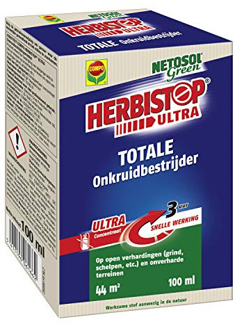 COMPO Herbistop Ultra - Total Unkrautbekämpfer, für alle Oberflächen, schnelle Wirkung, für 44 m², 100 ml