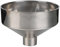 Stainless Steel Large Funnel Large Caliber Funnel for Kitchen Use Food Grade Funnel for Transferring Liquid and Dry Ingredients, Diameter 25cm (Color : Silver, Size : 25/6cm)