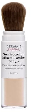 Essentials, Sun Protection Mineral Powder, SPF 30, 0.16 oz (5 g), DERMA E