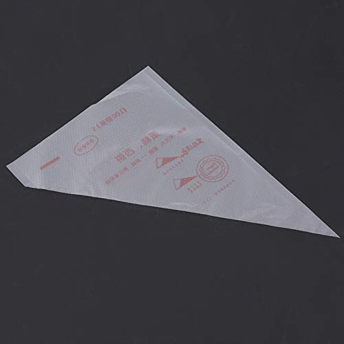 Sacchetti per Tubazioni in Plastica per Glassa da 100 Pezzi, Durevole, Strumento di Decorazione per Torte, Cupcake, Pasticceria, Trasparente (S)