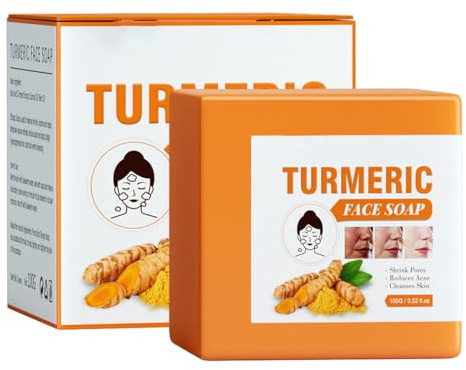 Nybhyjka Jabón Corporal De Cúrcuma Jabón De Cúrcuma Para La Cara Jabón Facial Y Corporal De Cúrcuma Jabon De Cara De Curcuma Natural Barra De Jabón De Ácido Kójico De Cúrcuma Y Limón