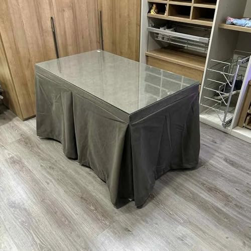 Genérico Ropa de Mesa Camilla Antimanchas Aterciopelada Triplegrueso - Color Chocolate - Medida 120 x 70 cm - Falda Mesa Camilla, Enaguillas, Enaguas, Ropa Chenilla