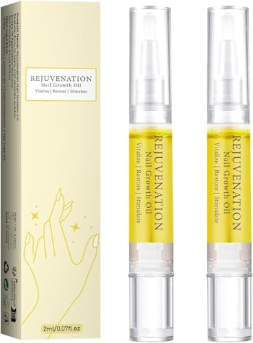 Tseriact Nail Oil, Cuticle Oil for Nails Professional Nail Care Nail Oil Pen, Natural Ingredients Cuticle Nail Oil Treatment for Damaged Nails(2PCS)