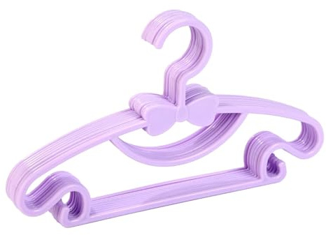 SEAYACK 10 perchas de dibujos animados para ropa infantil con forma de nudo de lazo antideslizante para bebés y niños pequeños