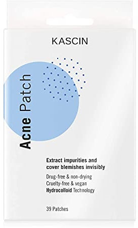 KASCIN acne patch kascin - 39 Pièces patch anti acné coréen - Fabriqué en Corée autocollant bouton Hydrocolloïde, Patch Anti Bouton, Solution Efficace Pour Lutter Contre L'Acné et Imperfections