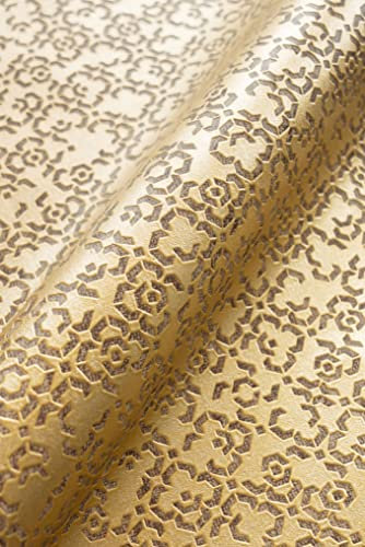 NEWROOM Tapete Gold Vliestapete Glänzend - Metallic Glamour Braun Ornament Muster Grafisch Geometrisch Grafiktapete inkl. Tapezier-Ratgeber
