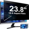 Mamol 23.8 Pouces Filtre de Confidentialité Premium, Amovible Film Ecran Ordinateur Confidentialité Portable, Protection d'écran PC pour 23.8 Pouces 16:9 Moniteur Widescreen Computer