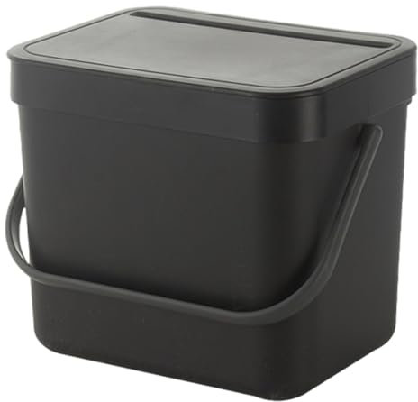 Komposteimer Für Die Küche, Mülleimer Küche, 3/5L Abfalleimer Mit Deckel, Hängend Biomülleimer, Mülleimer Für Arbeitsplatte, Behälter Mit Deckel, Komp, Für Den Innenbereich