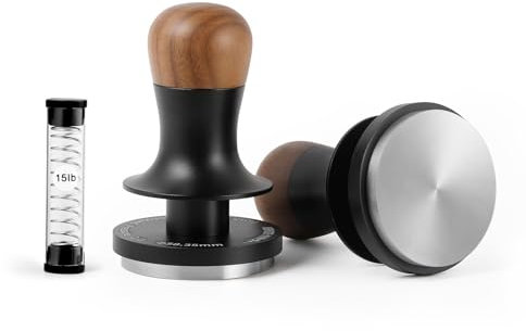 MHW-3BOMBER Kaffee Tamper 58,35 mm 2.0, Konstanter Druck Tamper mit Sound Feedback, Eingebaute 3 federbelasteten 15/30lbs Tamper 58mm Espresso Stampfer, Espresso Tamper, Modell: T6184T-OS