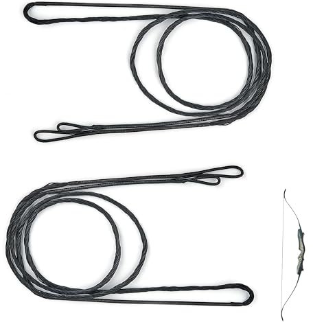 KEPYATI 2 Stränge Zoll Traditionelle Recurve Bogensehne Polyester Ersatzbogensehne