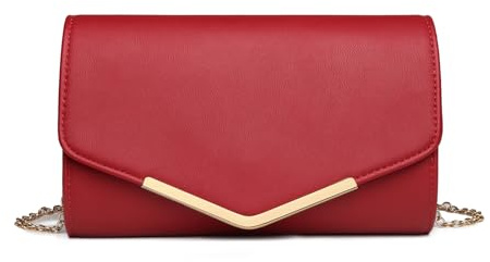 Miss Lulu Élégant sac à bandoulière avec chaîne pour femme - sac à main de soirée pour les fêtes, les mariages et les événements spéciaux