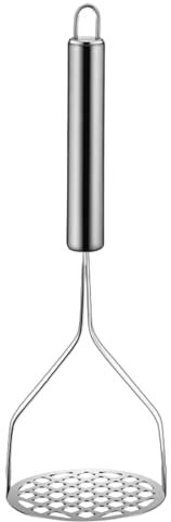 Triturador de patatas - Triturador de carne molida | Prensa manual de acero inoxidable para aplastar huevos, prensa creativa y puré de utensilios de cocina, prensa de barro para hacer puré de jugo par