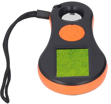 Fafeicy Lente d'ingrandimento Digitale, Lente d'ingrandimento Ergonomica Portatile 500X con Luce, Schermo 2 MP per la Lettura degli Studenti e l'esplorazione all'aperto