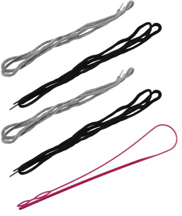 BATHVEVE Kit de Reemplazo de Cordón para Sudaderas Joggers y Pantalones con Mango Antideslizante Cuerda Resistente y Herramienta para Ropa Gris y Negro