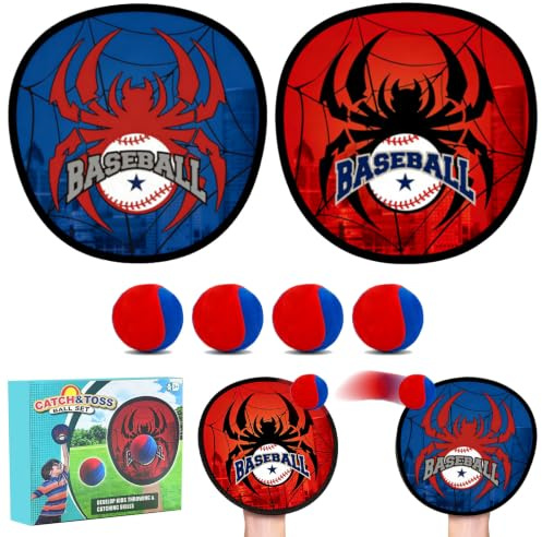 Balle Raquette Scratch, Ballon de Plage, Set de 2 Raquettes et 4 Balles, Imperméable, Léger, Résistant, pour Piscine, Jardin, Activités Extérieures, pour Toutes Occasions