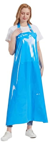 Nanxson TPU Waterproof Apron Lightweight Work Apron with Adjustable Buckle for Pet Bathing,Dishwashing,Butchers,Housework