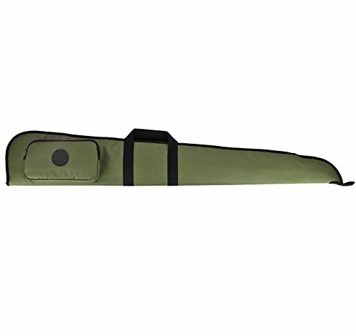 TOURBON 52 Nylon-Schrotflinten-Aufbewahrungstasche Weich gepolsterter Waffenkoffer mit Reißverschlusstasche