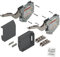 Blum Aventos HK-S Kraftspeicher 960-2215 tiefgrau Klappbeschlag m. Montageplatte