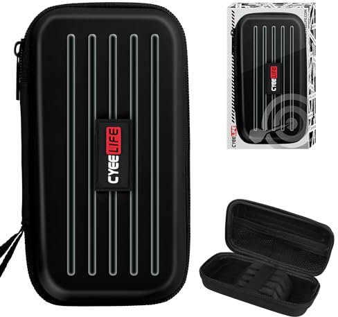 CyeeLife Darttasche,Schutz für Steeldarts oder Softdarts und vielen Taschen für Dart Flights und weiteres Darts Zubehör