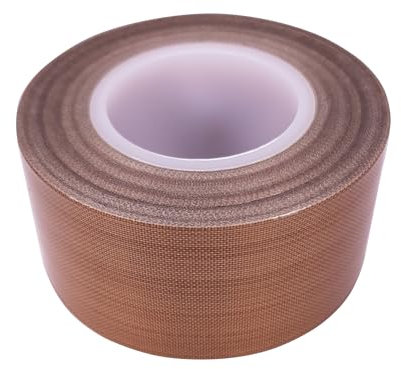 cyclingcolors 1x Cinta adhesiva de teflón PTFE alta temperatura para impresora 3D sellado al vacío aislante máquina de sellado castaño, 30mm x 10m