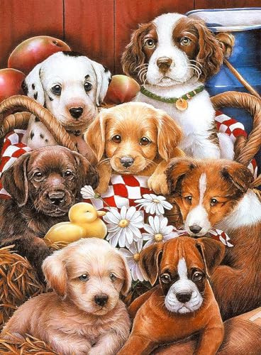 100 Piece Puzzles for Adults Dog Puzzle 100 Piece Puzzles for Adults Puppy Group Photo Puzzle 100 Pieces for Teens Seniors