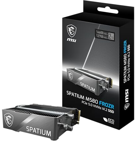 MSI Spatium M580 PCIe 5.0 NVMe M.2 FROZR