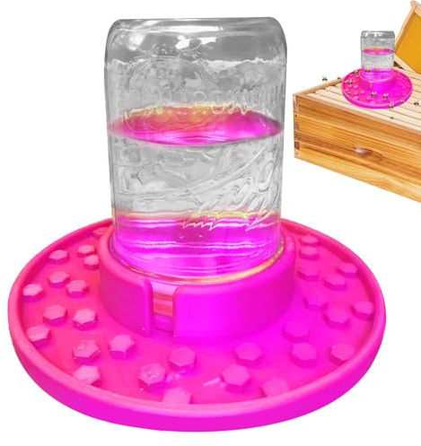 -Wasserfutterstation, Bienentränke | Jar Bienenfutterspender für Bienenstöcke | Futterstation für Bieneneingang, Bienenbecher für den Garten, Futterstelle für