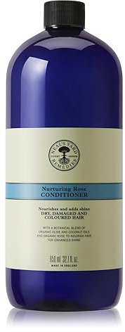 Neal's Yard Remedies Nurturing Rose Conditioner, Adds Shine & Nourishes, For Dry, Damaged or Coloured Hair, Vegan & Cruelty-Free, 950ml