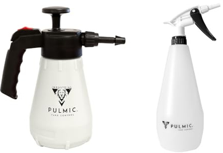 PULMIC Pack Pulverizadores Espuma 1L + 1.5L Foam, Pulmic 1000 Foam NBR y Industrial 2000 Foam VITON, Pulverizador Espuma Coche y Llantas, Resistente a Químicos y Ácidos, Limpieza Profesional