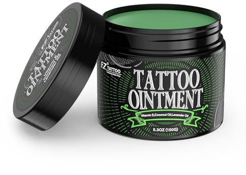 EZ Crema per Tatuaggi 150g - Verde Tattoo Balm per Lubrificare e Idratare, Tattoo Onitment per Tatuaggi Nuovi e in via di Guarigione, Riparazione Lenitiva Forniture per Tatuaggi