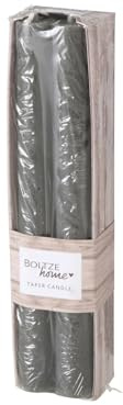 BOLTZE Melia - Candela a stelo grigio, 20 cm, 4 pezzi