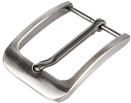 McFanBe 32-35 mm (1,37 Zoll) Alu Gürtelschnalle Einzackige quadratische Ersatzschnalle (Grau01)