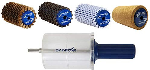 SkinStar Komplett Bürsten Set Rotorbürste WorldCup Professional 6-teilig-120mm