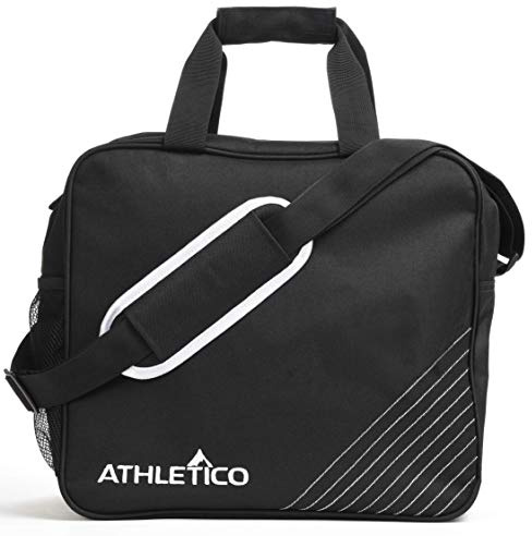 Athletico Essential Bowling Bag - Single Ball Bowling Tote Bag with Padded Bowling Ball Holder (Black)