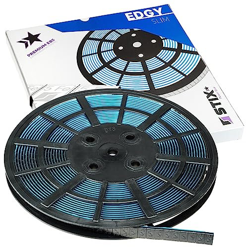 Stix Klebegewichte Edgy Slim Black Auswuchtgewichte Rolle 6 kg 1200 x 5g schwarz verzinkt 3,5 mm mit Klebeband für Alufelgen