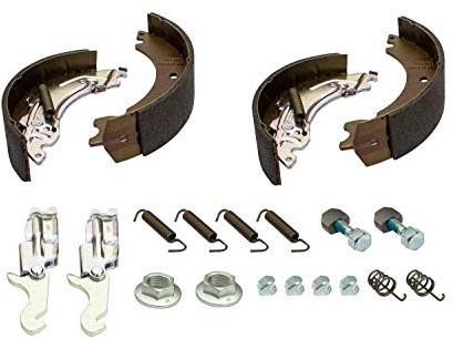 UNITRAILER Knott Kit de Mâchoires de Frein 200x50 d'origine pour Essieu de Remorque, Jeu Complet de Garnitures avec Ressorts pour Tambour de 200 mm, Idéal pour Essieux de PTAC 1050 à 1500 kg