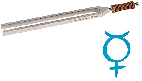 Sonic Energy Planeten Therapie Stimmgabel – Merkur 141,27 Hz / Cis3 – Für Meditation, Klangheilung, Entspannung – Inkl. Baumwolltasche (TTF-ME)
