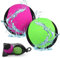 TSLBW 2 Pieces Water Bouncing Ball Beach and Swimming Pool Soft Ball Toy Water Spring Stress Relief with Storage Mesh Bag for Adults Kids Swimming Pool Beach Sea Outdoor Activities (Green/Purple)