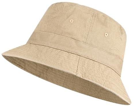 AYPOW Bob Seau Chapeau XXL Grosses Têtes Unisexe, Coton Denim Délavé Vintage Chapeau de Soleil d'extérieu, Chapeau de Pêcheur Pliables et Respirants pour la Randonnée en Plein Air Voyage Hommes Femmes