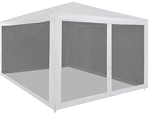 Festtält med 4 sidoväggar i nät 4 x 3 m
