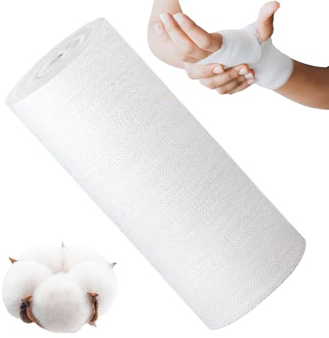 Jukeoiu Rouleau de gaze – Bande de gaze antiadhésive, bandage de protection pour homme et femme pour le bureau, la randonnée, le sport, la maison, l'hôpital, le camping