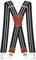Pejoye Hosenträger für Herren Breit Arbeitshosen Stark Motorradhose Lang X Form 4 Metall Clips Einstellbar und Elastisch Einheitsgröße für Männer und Damen
