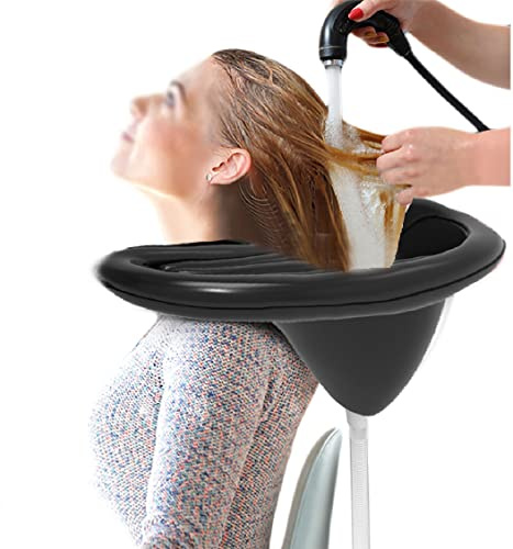 Inflatable Rinse Hair Wash Basin Fold Adjustable with Drainage,Hair Washing Sink,Portable Hair Shampoo Basin,for Bedridden, Children, Pregnant Women, and Patients at Home (Style4)
