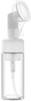 FSSTUD Bouteille de Mousse Nettoyant Facial 150ml - Distributeur de Mousse pour Shampoing Transparent - Distributeur de Savon Moussant avec Brosse pour Voyage et Usage Domestique
