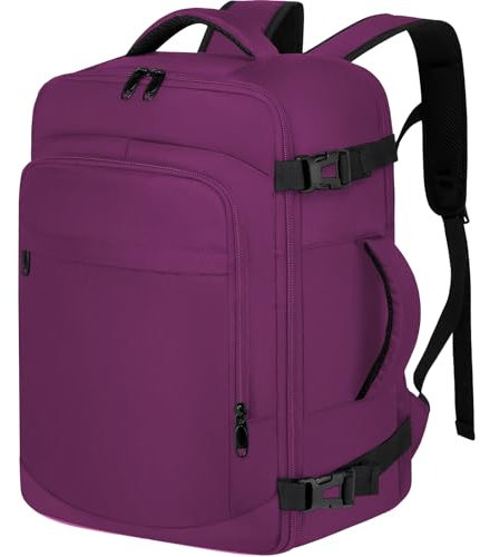 ENZOSUM Borse da Cabina per Ryanair 40x20x25 Il Sedile Zaino per Ryanair Bagaglio a Mano per Donna Uomo Viaggio Zaino Travel Viaggio Casual Daypack,Viola