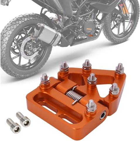 Pedale Frein Arriere Moto Pédale de Frein Pliante Moto Levier Frein CNC pour KTM 390 690 790 890 950 990 1050 1090 1190 1290 ADV 125-690 EXC XC SX Orange
