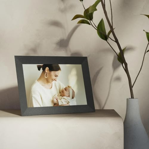 Carver Stone Collection by Aura 10.1 Digital Picture Frame with Wi-Fi, Black